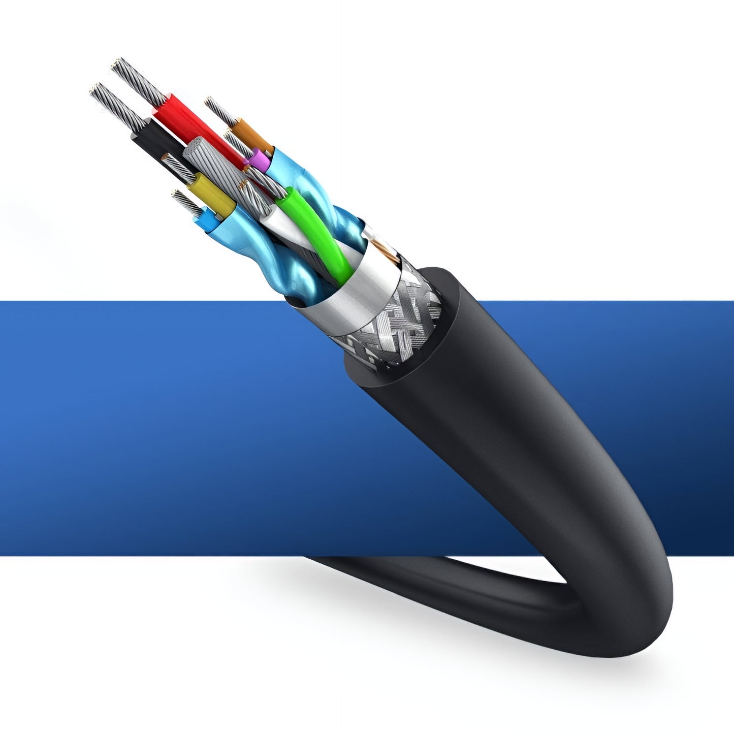 USB 3.0 forlenger UGREEN US129, 2m, Svart