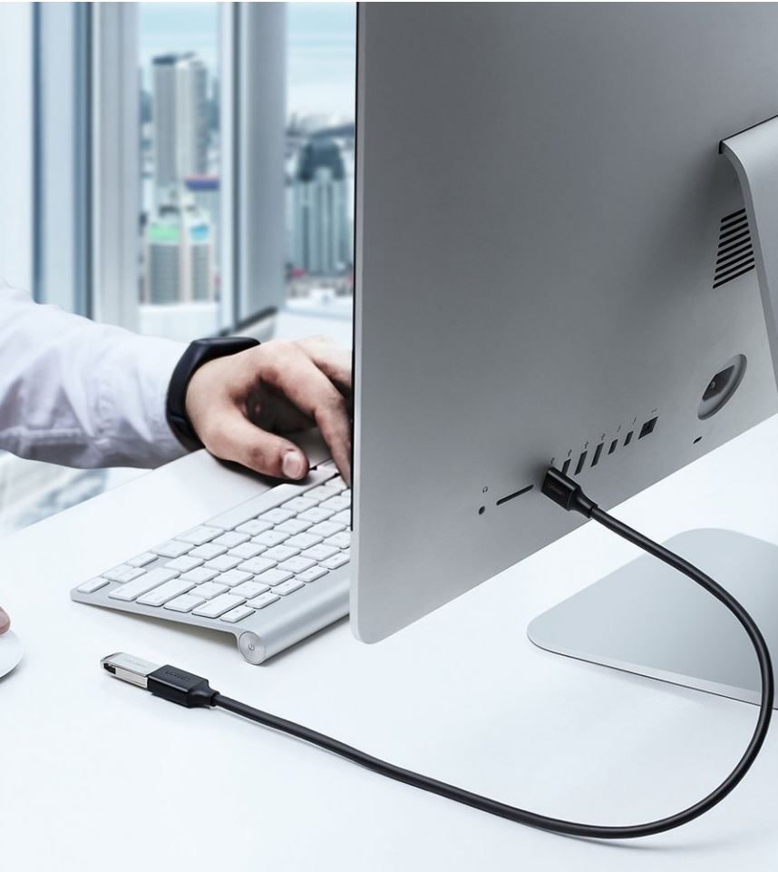 USB 3.0 forlenger UGREEN US129, 5m, Svart
