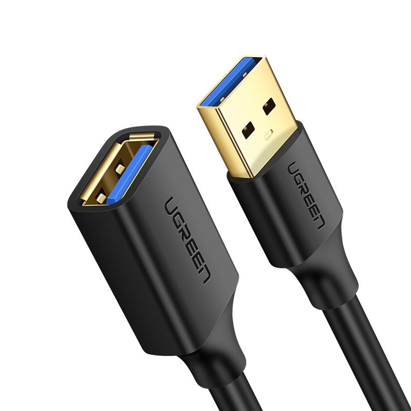 USB 3.0 forlenger UGREEN US129, 3m, Svart
