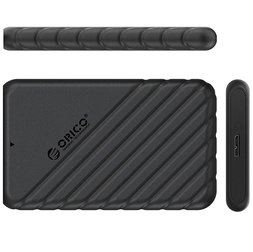 Orico 25PW1-U3-kabinett for HDD / SSD SATA 2,5 tommer, microUSB 3.0, svart