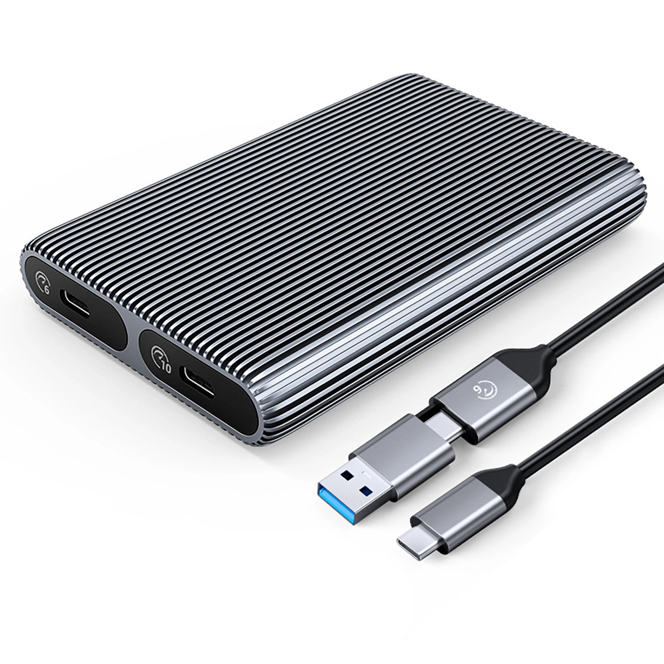 Orico AM2C3-2SN Dual Disk-stativ for M.2 NVMe SSD, grå