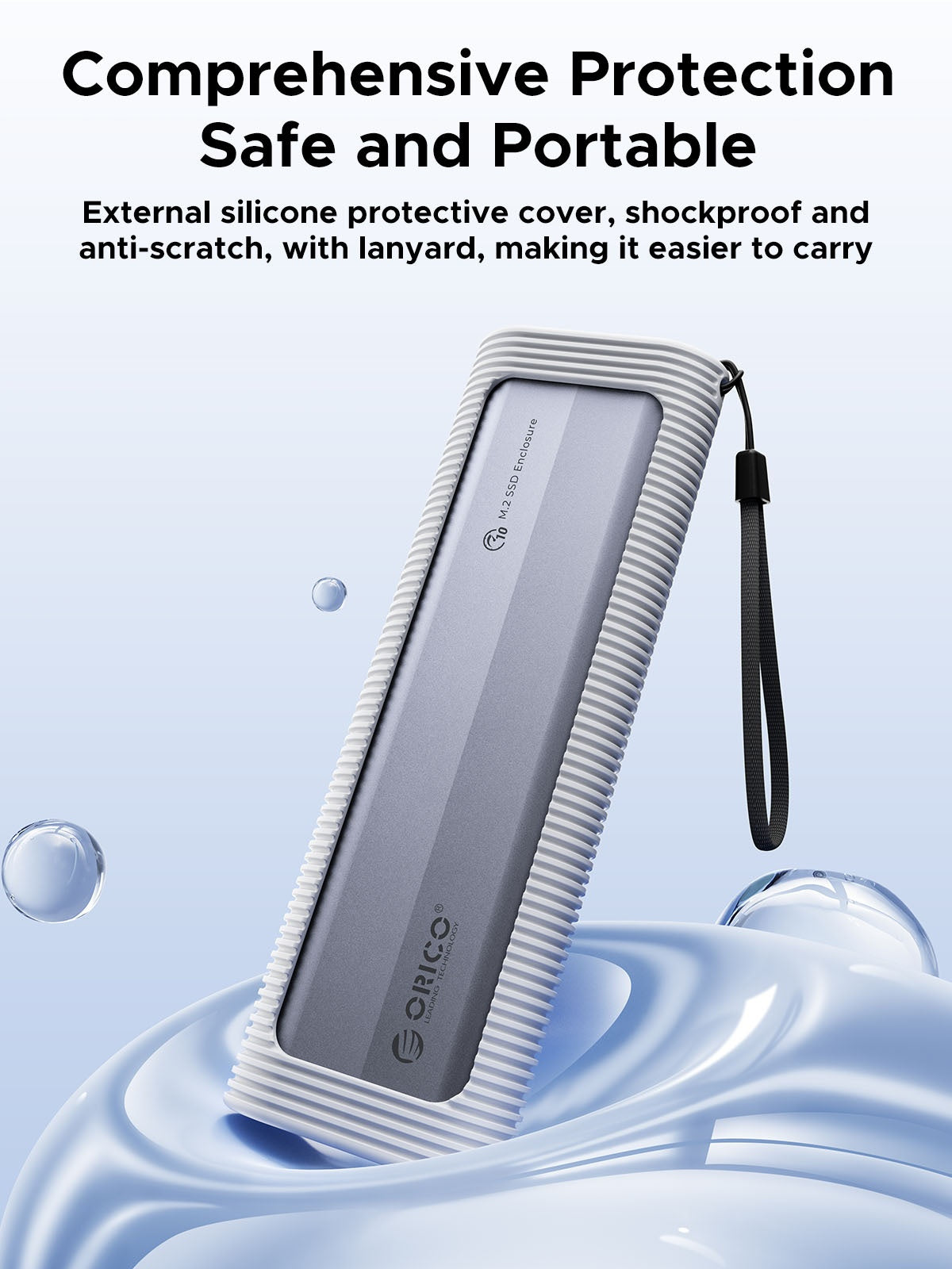 Orico AXM2-G2 stativ for M.2 NVMe SSD, grå