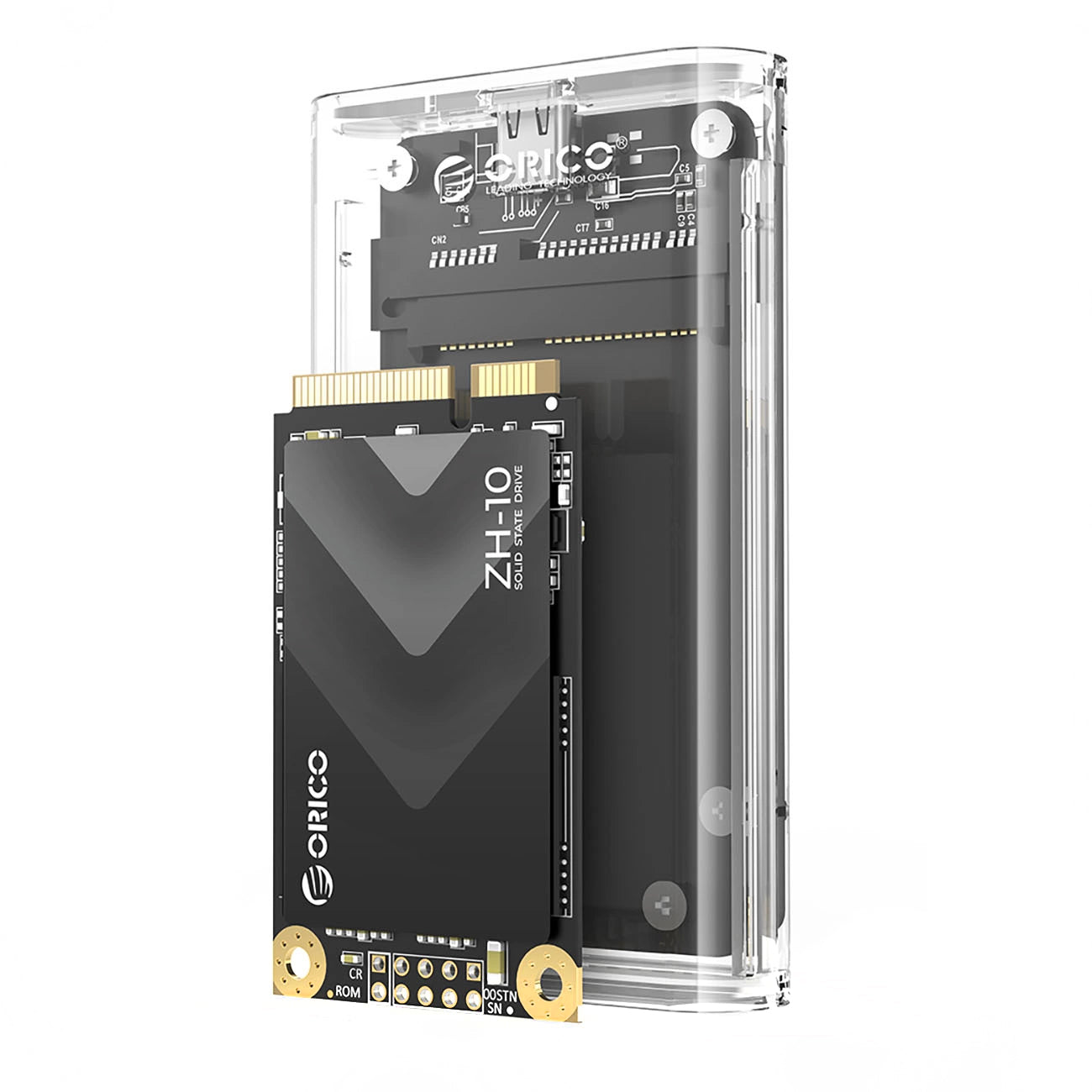 Orico TC10-MS stativ for mSATA SSD, Transparent