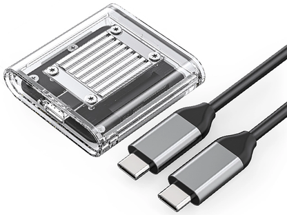 Orico TC20-M2-10G kabinett for SSD M.2 NVMe 2230, Transparent
