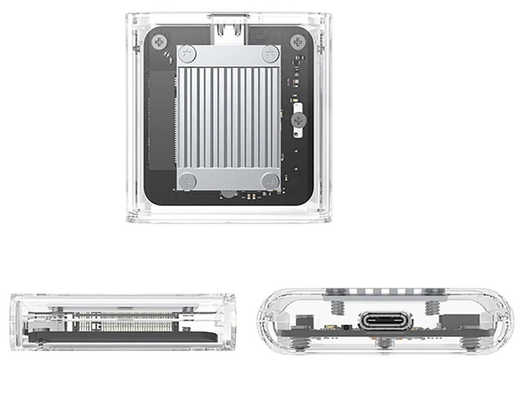 Orico TC20-M2-10G kabinett for SSD M.2 NVMe 2230, Transparent