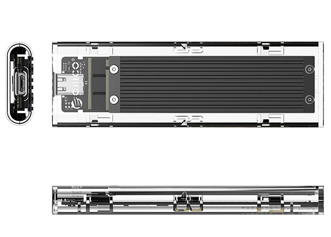 Orico TCM2-C3-kabinett for M.2 NVMe SSD, svart