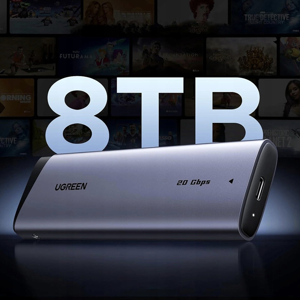 Rack UGREEN CM767 (55150) for SSD M.2 NVMe, Grå