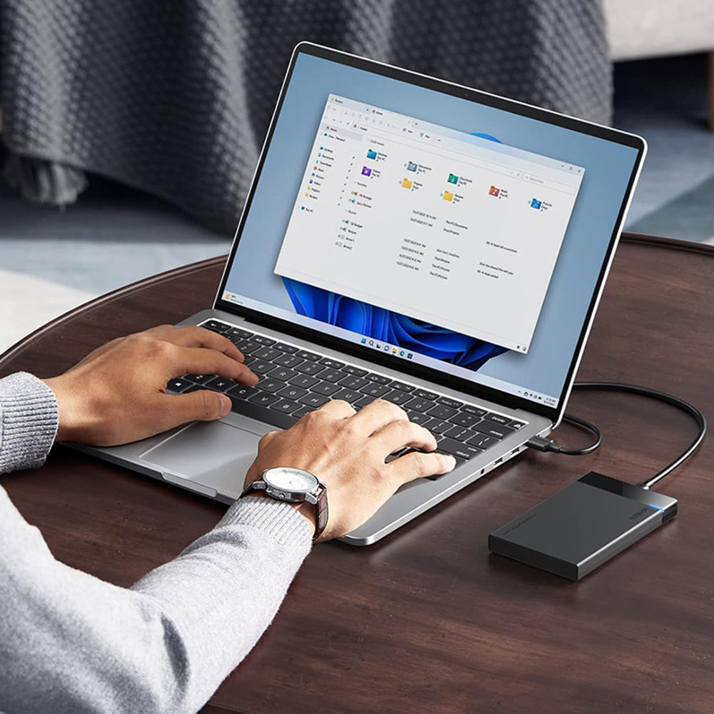 Rack UGREEN US221 (50743) for HDD / SSD SATA 2.5inch, USB-C, Svart