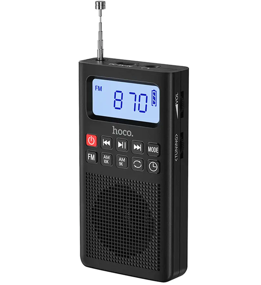 Bærbar Radio HOCO HI51, Svart