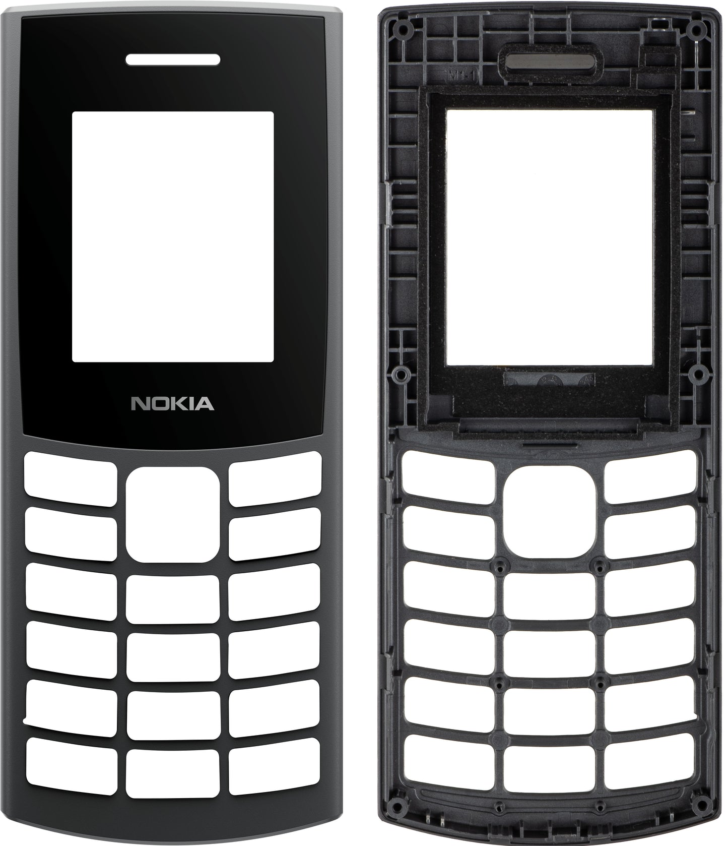 Frontdeksel for Nokia 105 4G 2. utgave, kullgrå