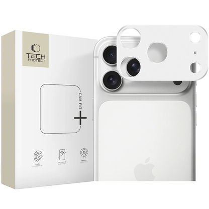Bakre kameraramme Tech-Protect Camalloy Fit+ for Apple iPhone 17 Pro Max, Aluminium, Sølv