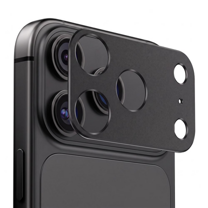 Bakre kamerabeskyttelsesramme Tech-Protect Camalloy Fit+ for Apple iPhone 18 Pro, aluminium, svart