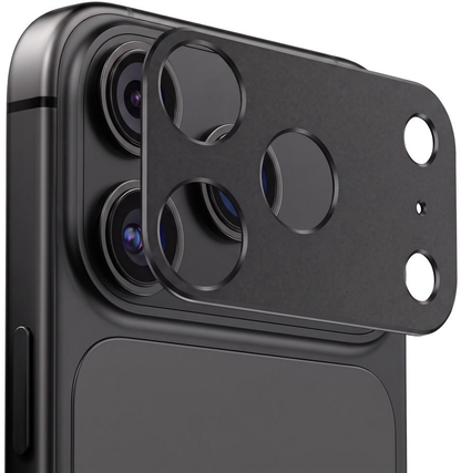 Bakre kamerabeskyttelsesramme Tech-Protect Camalloy Fit+ for Apple iPhone 18 Pro Max, aluminium, svart