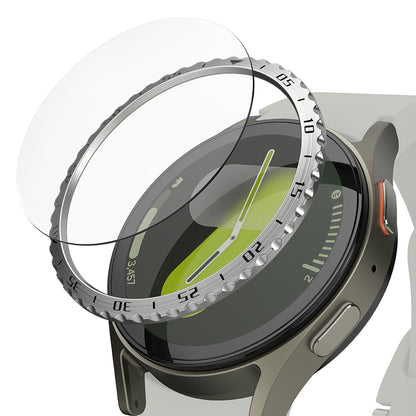 Ringke Styling beskyttelsesramme for Samsung Galaxy Watch7 40mm, Modell 5, Sølv