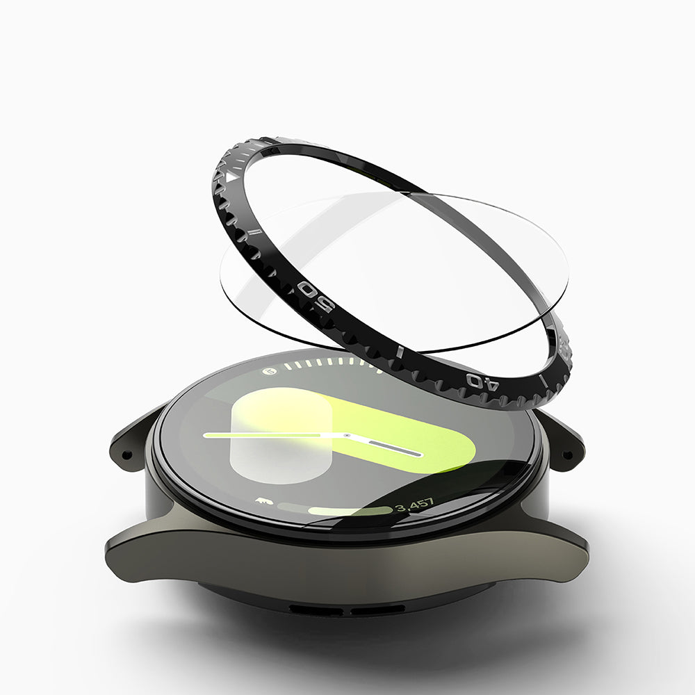 Ringke Styling beskyttelsesramme for Samsung Galaxy Watch7 40mm, Modell 6, Svart