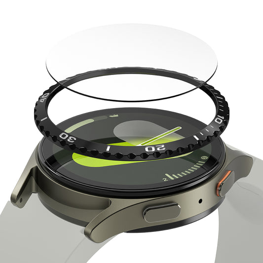 Ringke Styling beskyttelsesramme for Samsung Galaxy Watch7 40mm, Modell 6, Svart