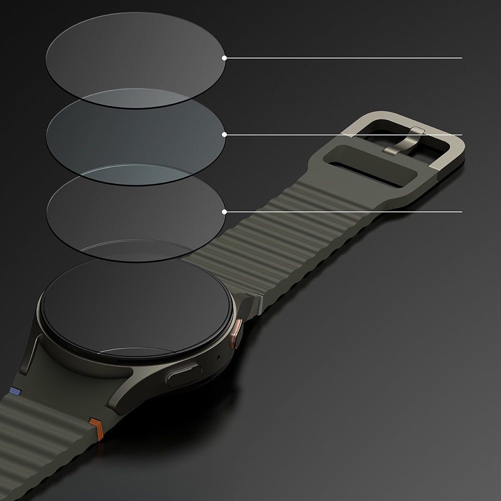 Ringke Styling beskyttelsesramme for Samsung Galaxy Watch7 44mm, Modell 5, Sølv