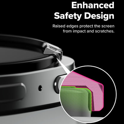 Ringke Inner Styling beskyttelsesramme for Samsung Galaxy Watch8 Classic, Sølv