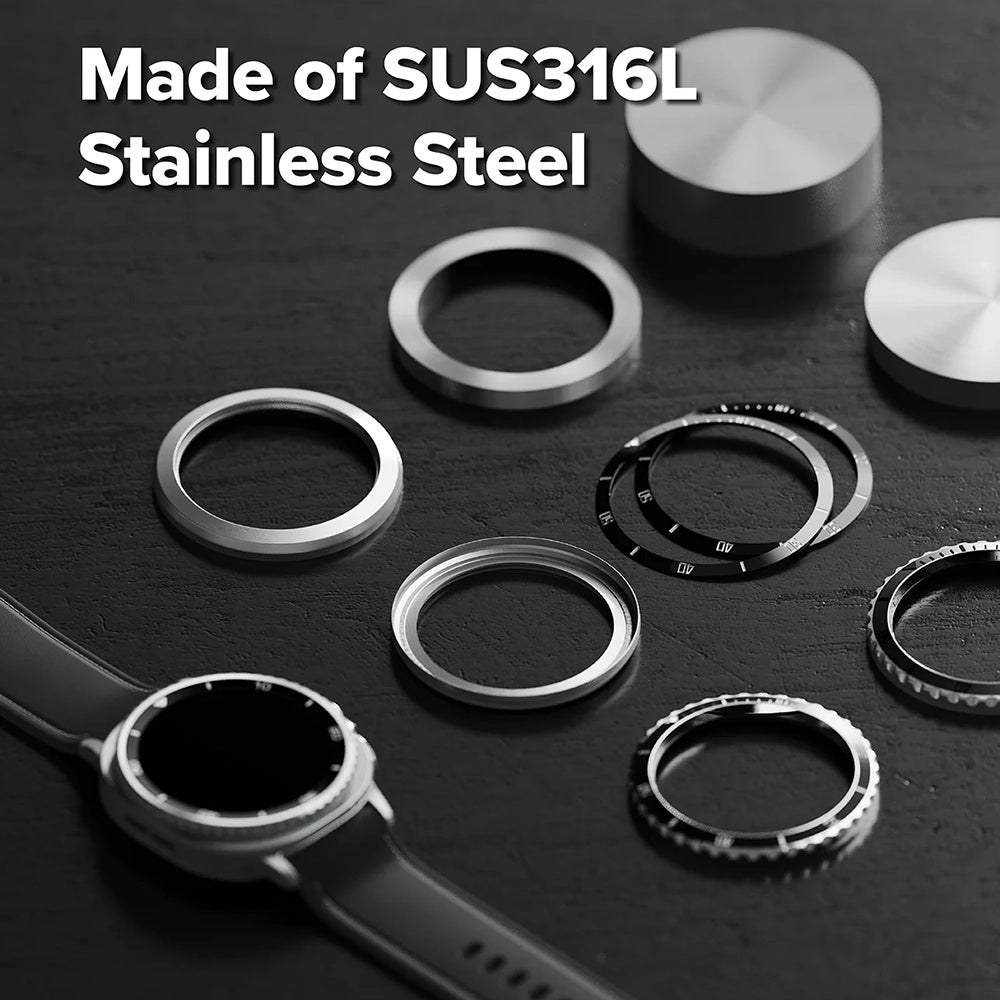 Ringke Premium Styling Beskyttelsesramme for Samsung Galaxy Watch8 Classic, Svart