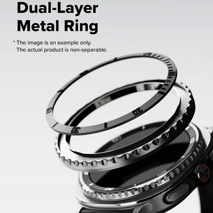 Ringke Premium Styling Beskyttelsesramme for Samsung Galaxy Watch8 Classic, Svart