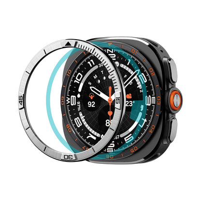 Spigen Tune Pilot Beskyttelsesramme for Samsung Galaxy Watch Ultra2, Sølv ACS11616