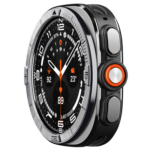 Spigen Tune Pilot Beskyttelsesramme for Samsung Galaxy Watch Ultra2, Sølv ACS11616