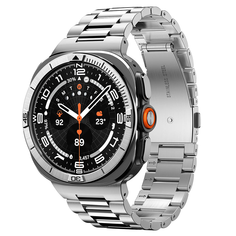 Spigen Tune Pilot Beskyttelsesramme for Samsung Galaxy Watch Ultra2, Sølv ACS11616