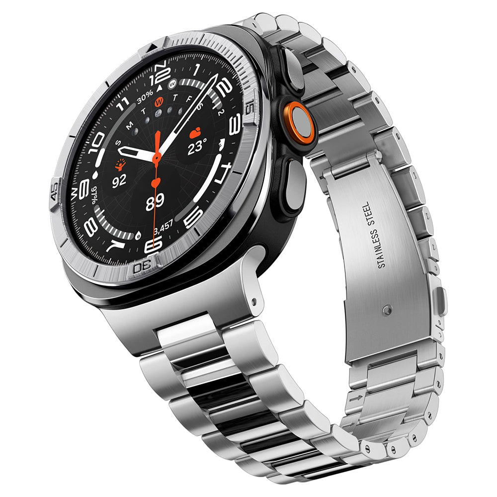 Spigen Tune Pilot Beskyttelsesramme for Samsung Galaxy Watch Ultra2, Sølv ACS11616