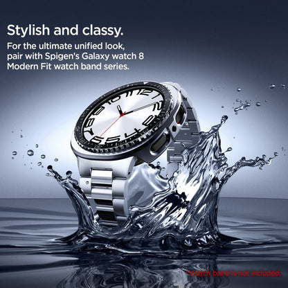 Spigen Tune Pro Diver beskyttelsesramme for Samsung Galaxy Watch8 44mm, Svart