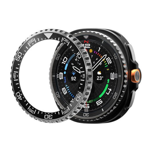 Spigen Tune Pro Diver Beskyttelsesramme for Samsung Galaxy Watch8 Classic, Svart