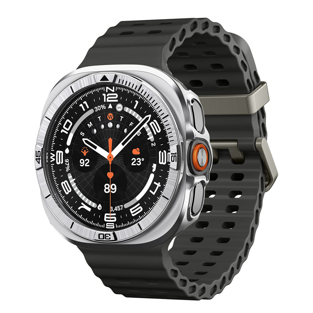 Spigen Tune Pro Pilot Beskyttelsesramme for Samsung Galaxy Watch Ultra2, Sølv ACS11618
