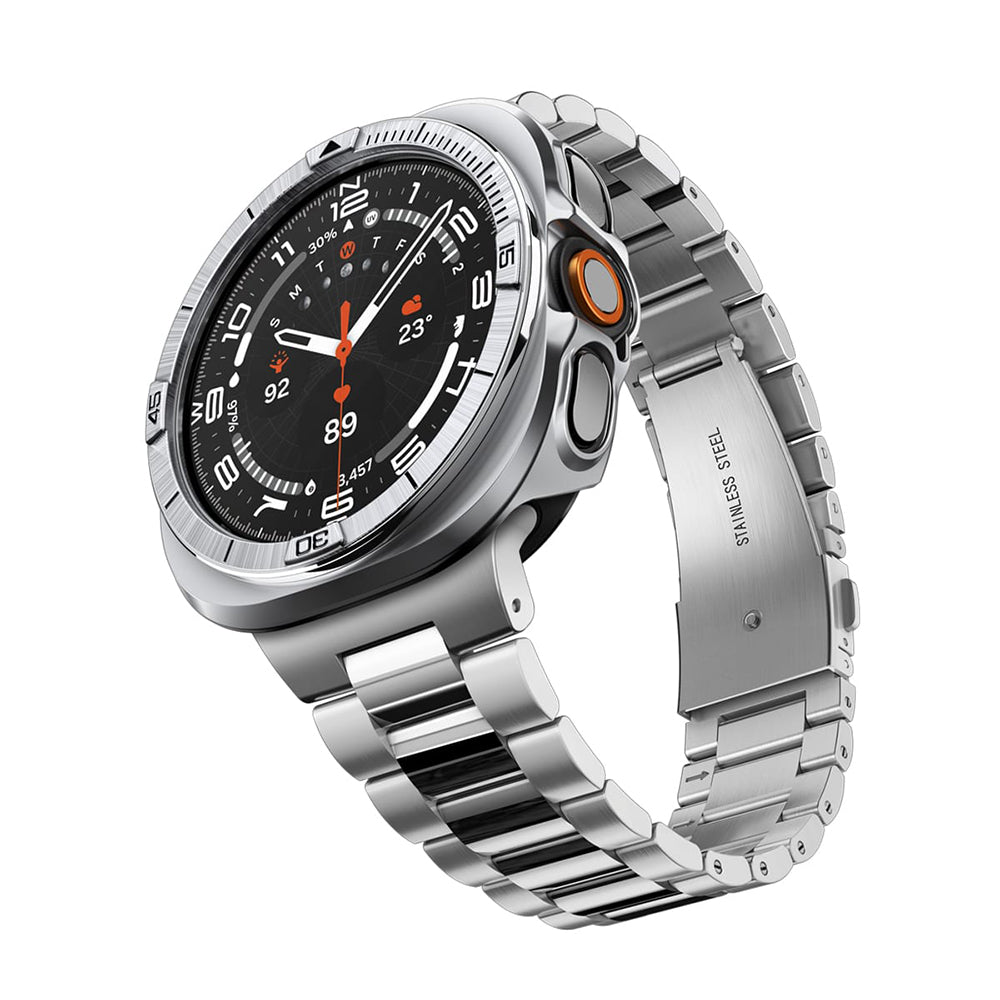 Spigen Tune Pro Pilot Beskyttelsesramme for Samsung Galaxy Watch Ultra2, Sølv ACS11618