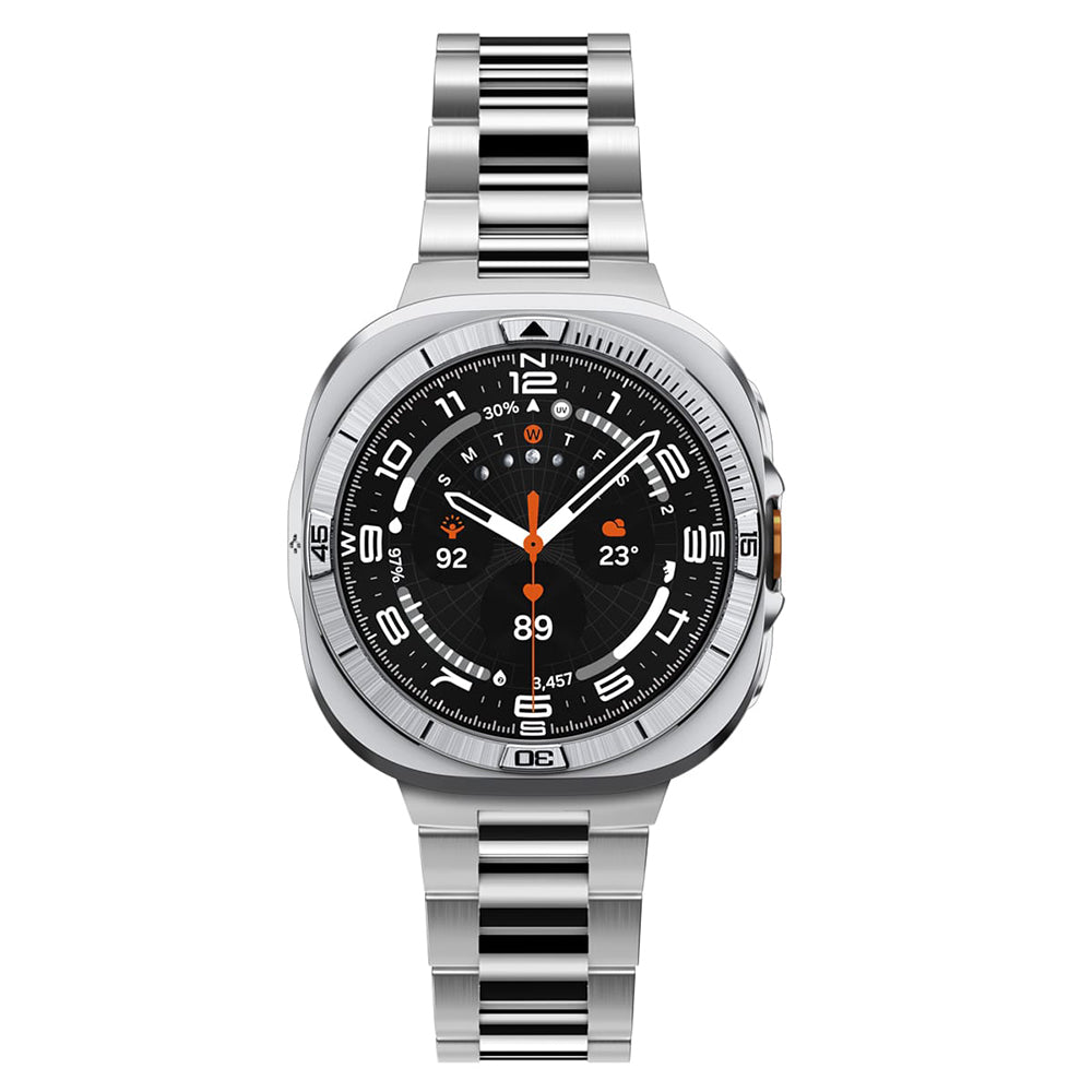 Spigen Tune Pro Pilot Beskyttelsesramme for Samsung Galaxy Watch Ultra2, Sølv ACS11618