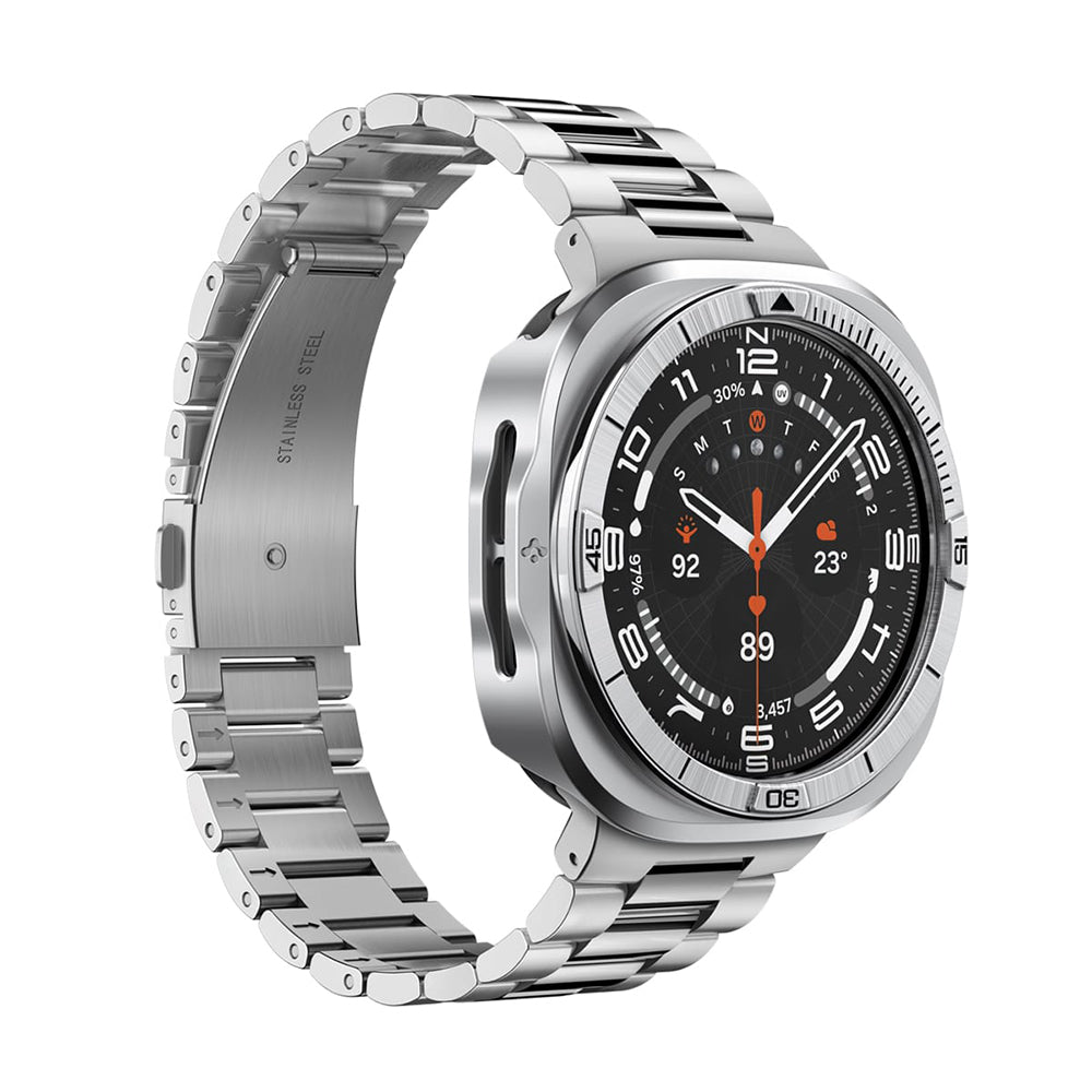 Spigen Tune Pro Pilot Beskyttelsesramme for Samsung Galaxy Watch Ultra2, Sølv ACS11618