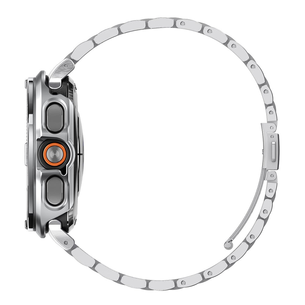 Spigen Tune Pro Pilot Beskyttelsesramme for Samsung Galaxy Watch Ultra2, Sølv ACS11618