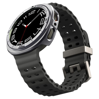 Spigen Tune Pro Pilot Beskyttelsesramme for Samsung Galaxy Watch8 44mm, Sølv ACS10011