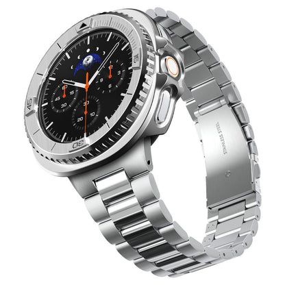 Spigen Tune Pro Pilot Beskyttelsesramme for Samsung Galaxy Watch8 Classic, Sølv