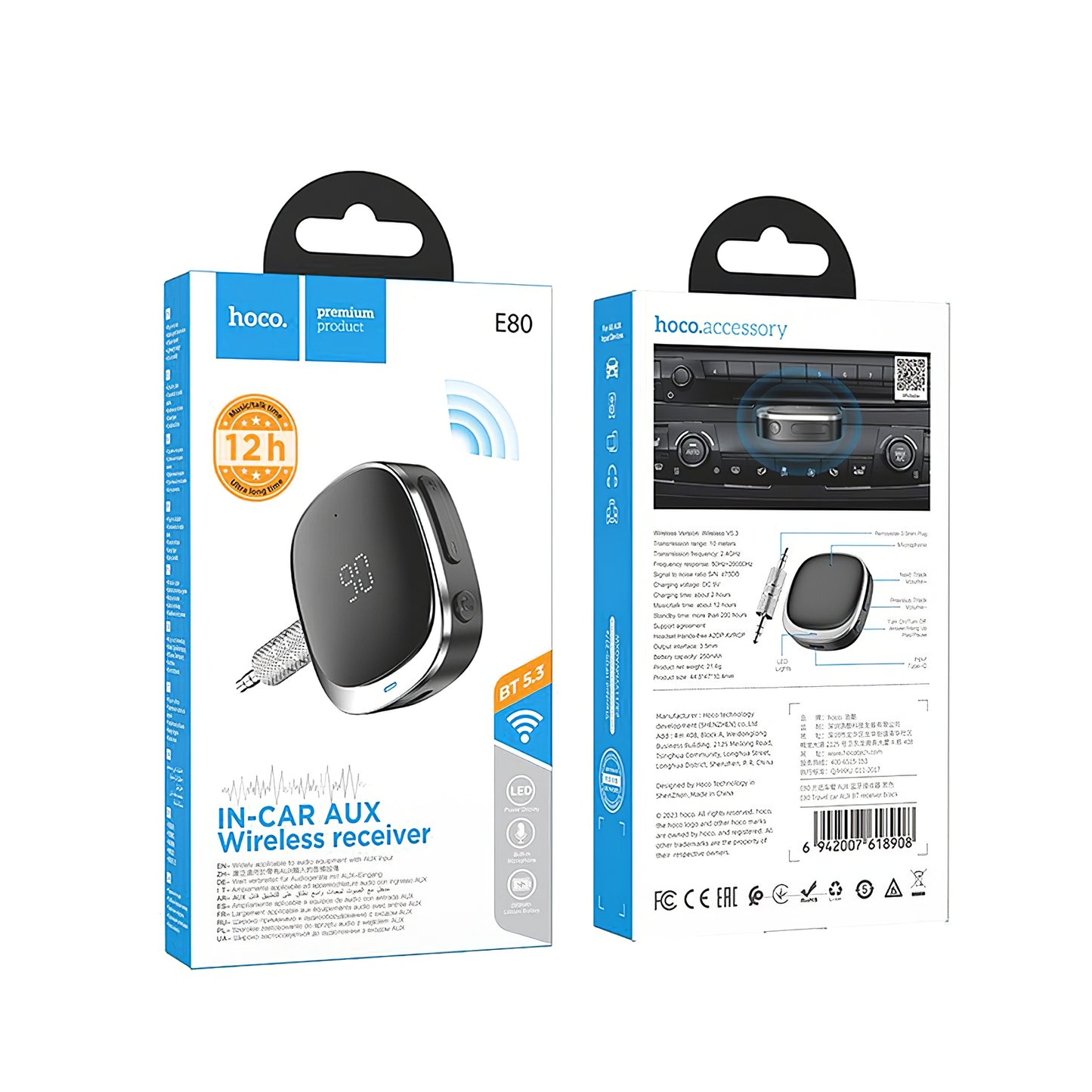 Bluetooth-mottaker HOCO E80