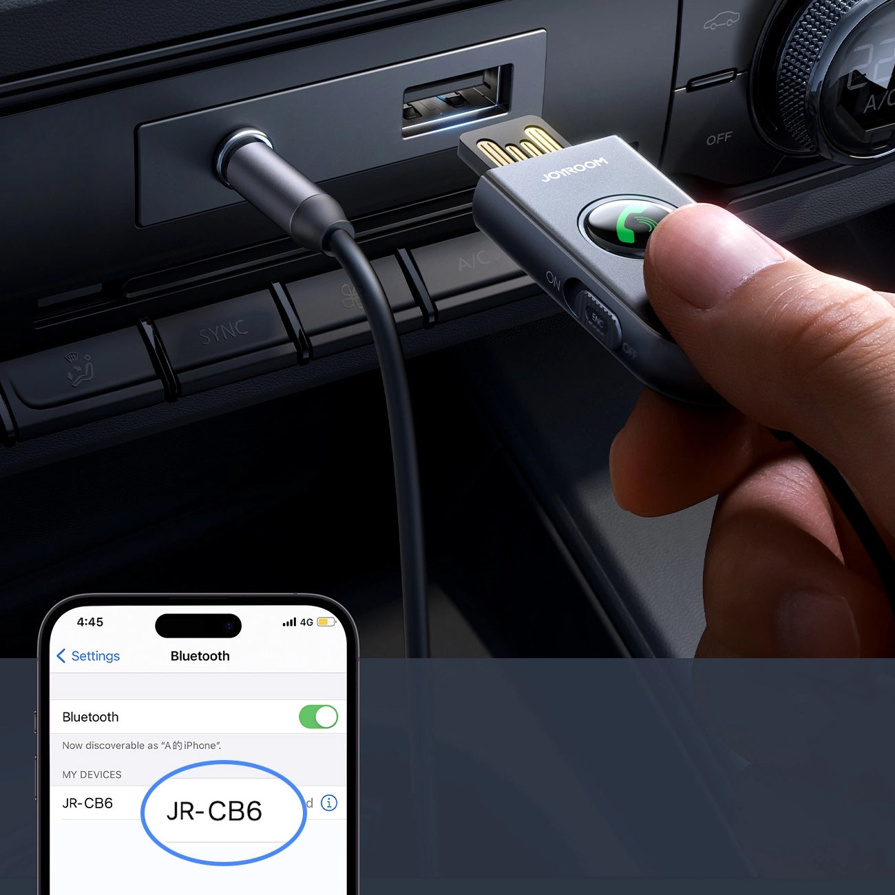 Bluetooth-mottaker Joyroom JR-CB6
