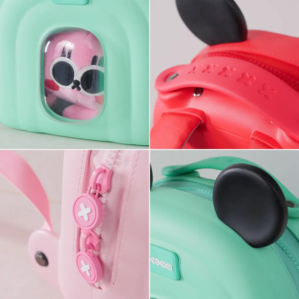 Ryggsekk Picocici Kids Travel Ears K52, Rosa