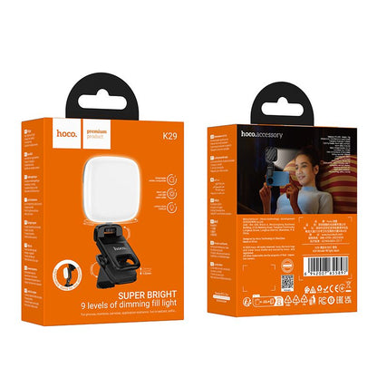 Selfie Light HOCO K29, Universal, Svart