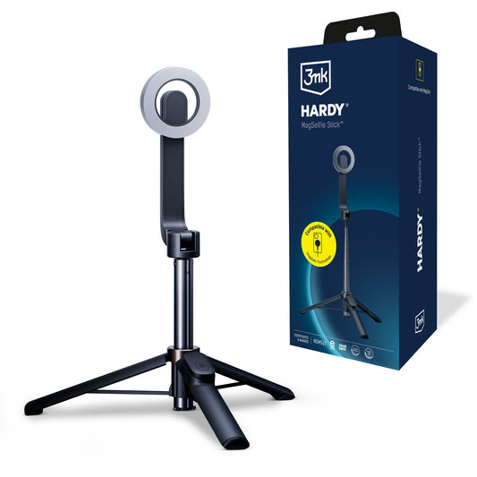 Selfie Stick Bluetooth 3MK Hardy MagSelfie, Universal, Svart