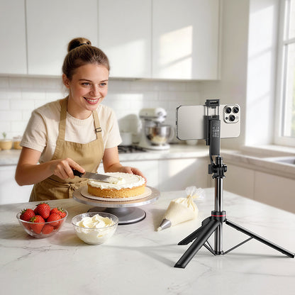 Selfie Stick Bluetooth Borofone BY15 Throne, 4,5 tommer - 7 tommer, Svart