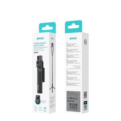 Selfie Stick Bluetooth BWOO BO-ZP14, Universal, Svart