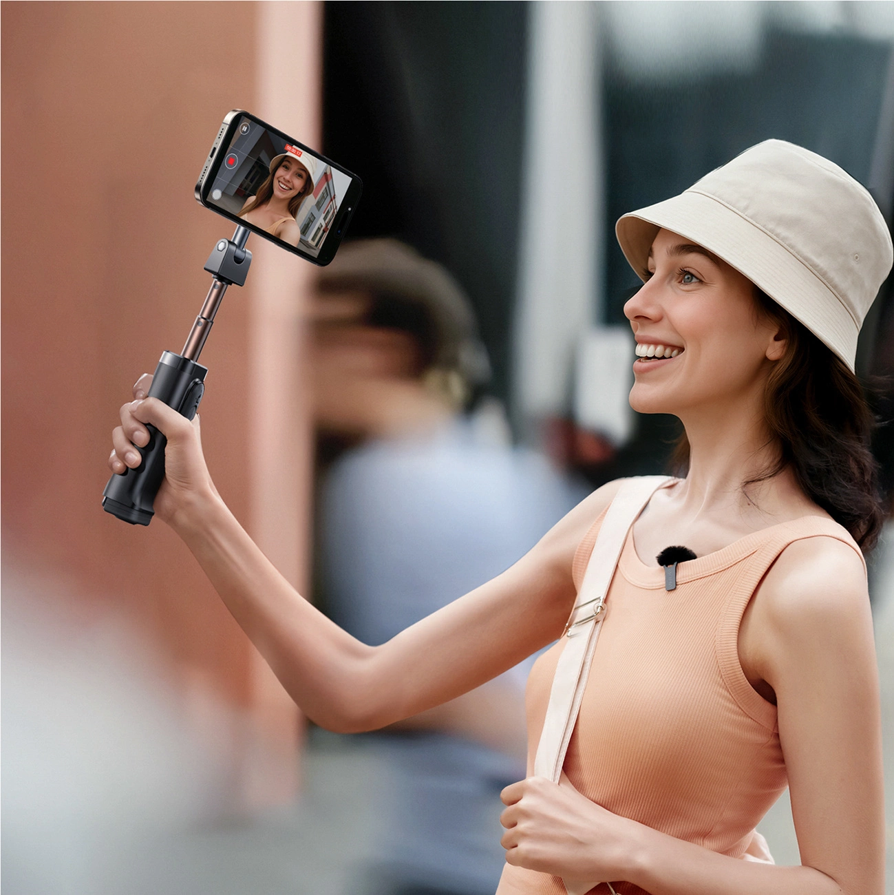 Selfie Stick Bluetooth Joyroom JR-ZS509, Universal, Svart