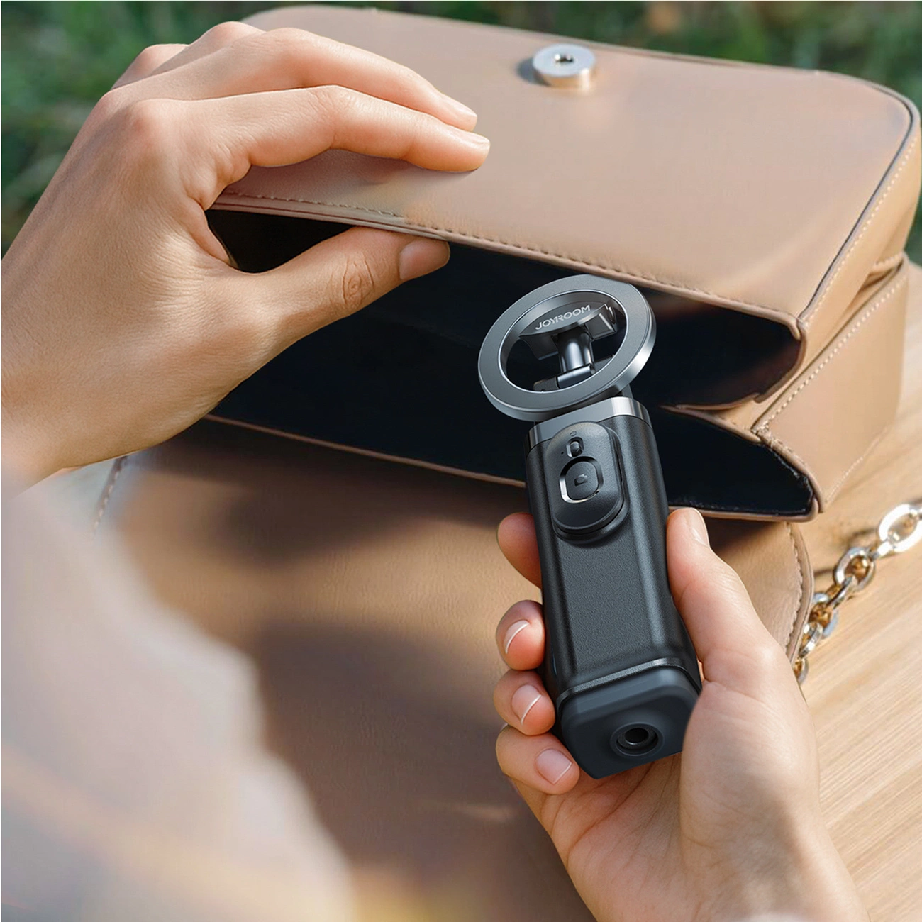 Selfie Stick Bluetooth Joyroom JR-ZS509, Universal, Svart