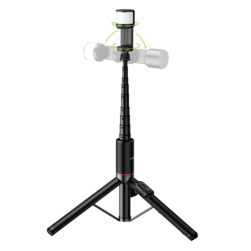 Selfie Stick Bluetooth HOCO K34, 4,5 tommer - 7 tommer, Svart