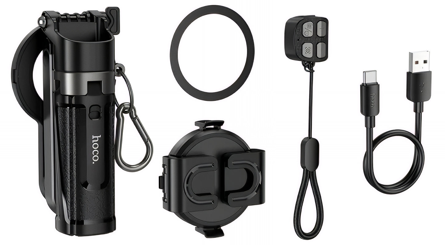 Selfie Stick Bluetooth HOCO K27 Pro, Universal, Svart