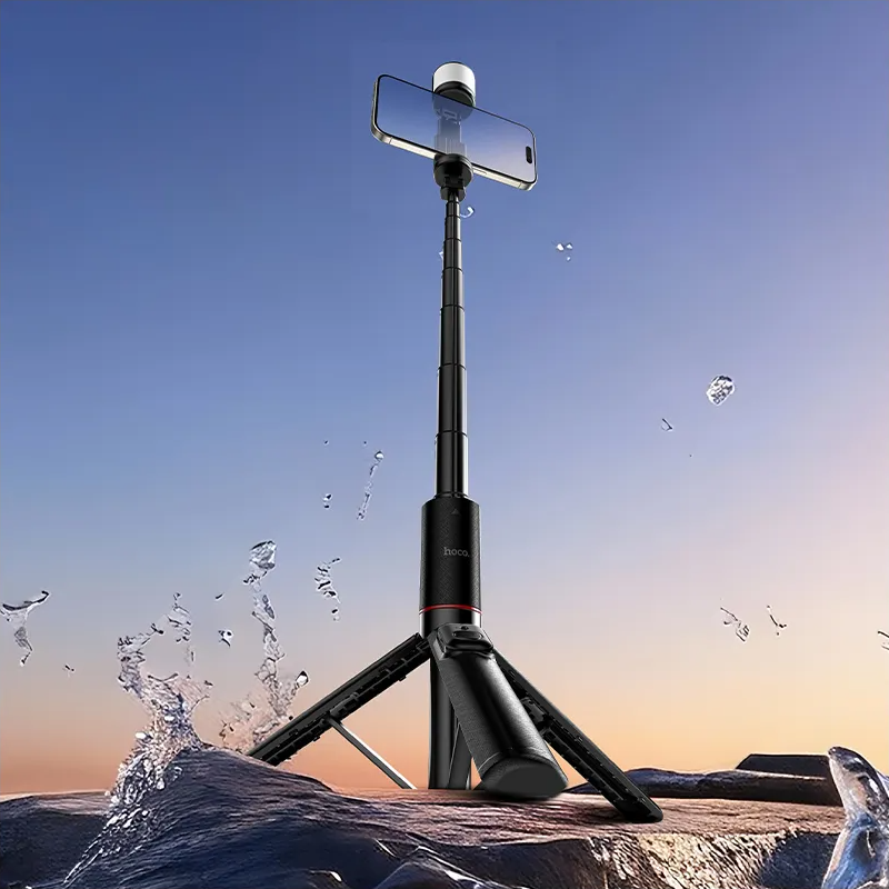 Selfie Stick Bluetooth HOCO K34, 4,5 tommer - 7 tommer, Svart