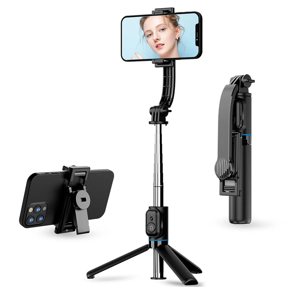 Selfie Stick Bluetooth Techsuit C01, Universal, Svart